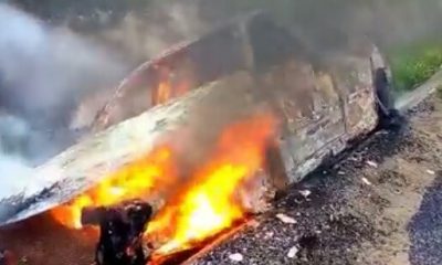 Burning Vehicle
