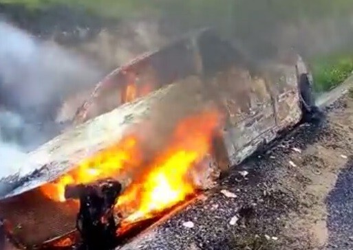 Burning Vehicle
