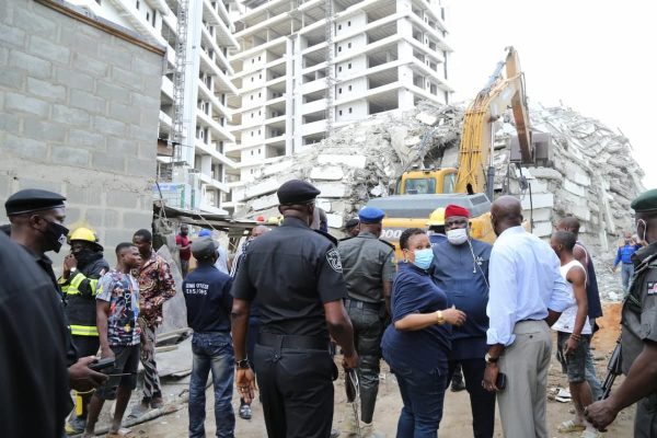 Collapsed 21-storey building in Ikoyi designed for six floors