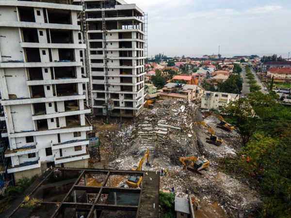 Ikoyi building collapse: Lagos to demolish remaining 15-storey structures on site