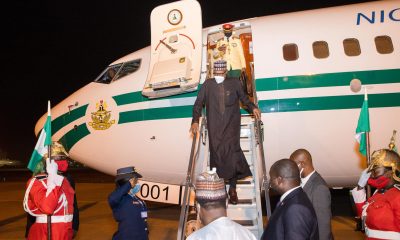 Buhari returns from yet another medical trip to London