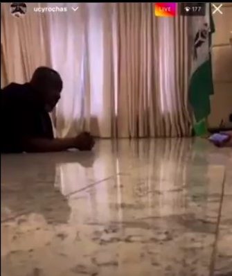 EFCC breaks down roof, P.O.P ceiling to arrest Rochas Okorocha