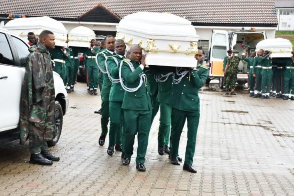 Army buries Captain, 4 soldiers of Guards Brigade killed by terrorists
