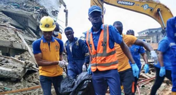 Six dead bodies pulled out of collapsed seven-storey building in Oniru, Lagos