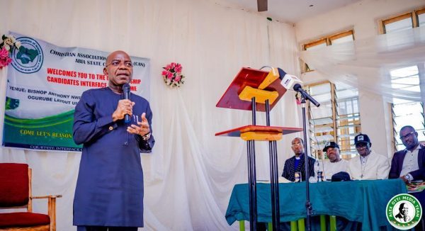 Otti meets with CAN, explains plans to create wealth, wipe poverty in Abia
